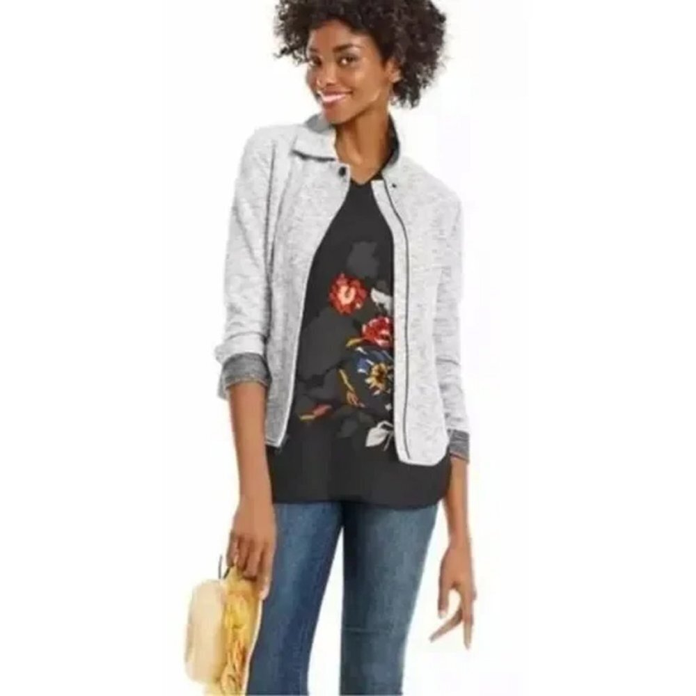 CAbi the Neo Marled Moto Zip Jacket